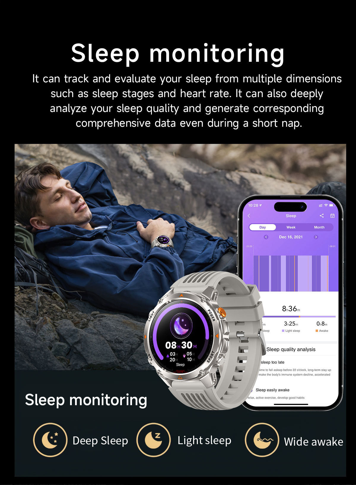 2026 GPS Smart Watch | Waterproof Outdoor Sports & Swim Fitness Tracker