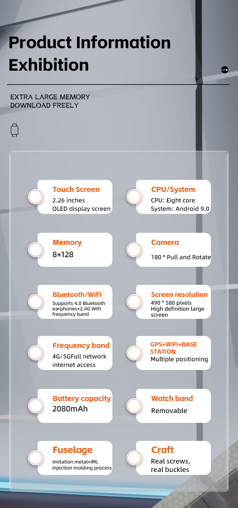 StarTech 2026 Smart Watch – 4G Calling, Camera, Health & Sports Tracking