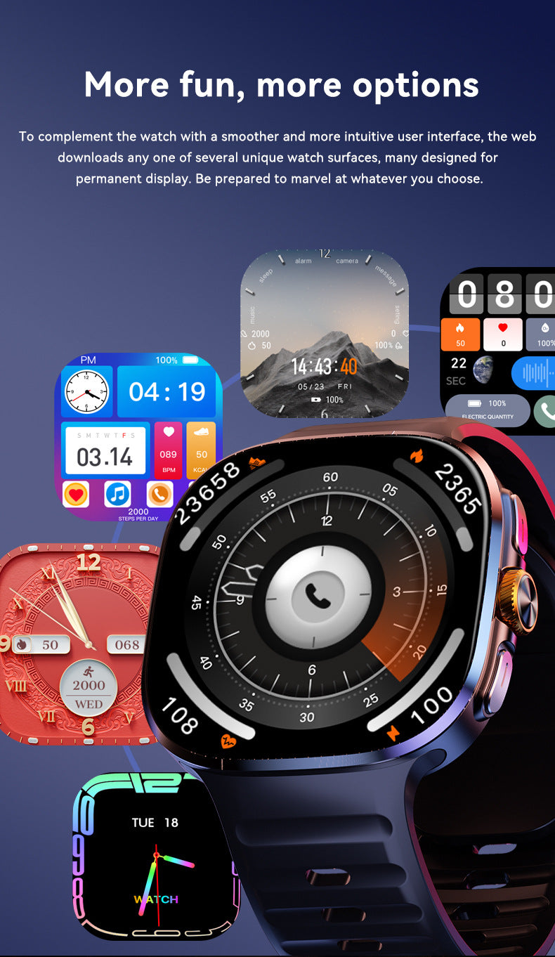 2026 Smart Watch with SIM Card & Camera | Large Screen, Gaming & Streaming